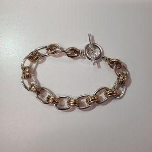 Gold and silver bracelet